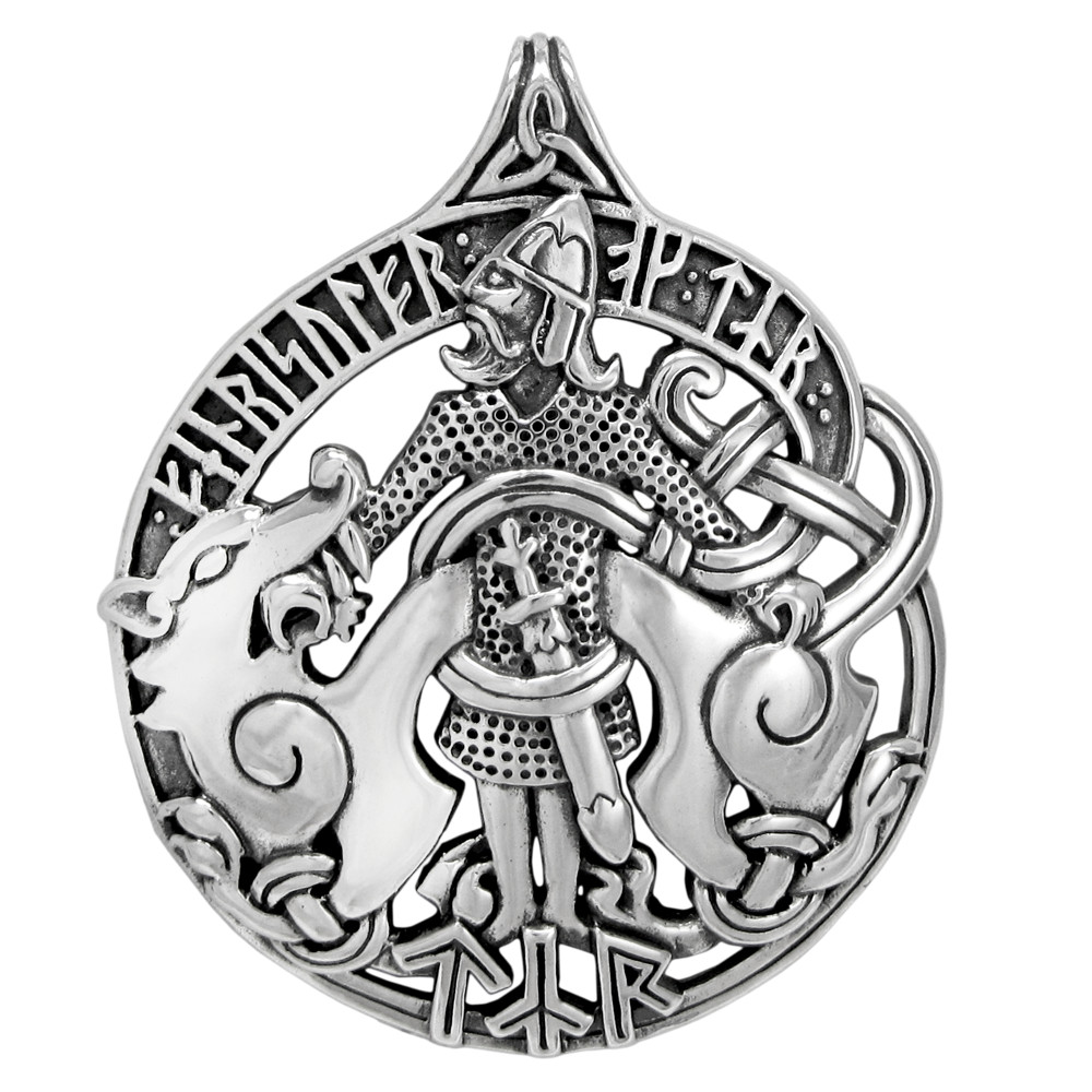 Sterling Silver Tyr Pendant by Dryad Design – Asatru Norse Viking Rune Jewelry