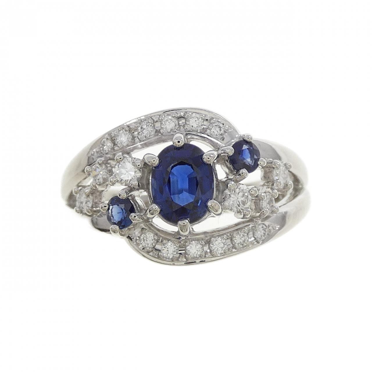 Authentic Tasaki Sapphire Ring 0.81CT #260-007-975-0929