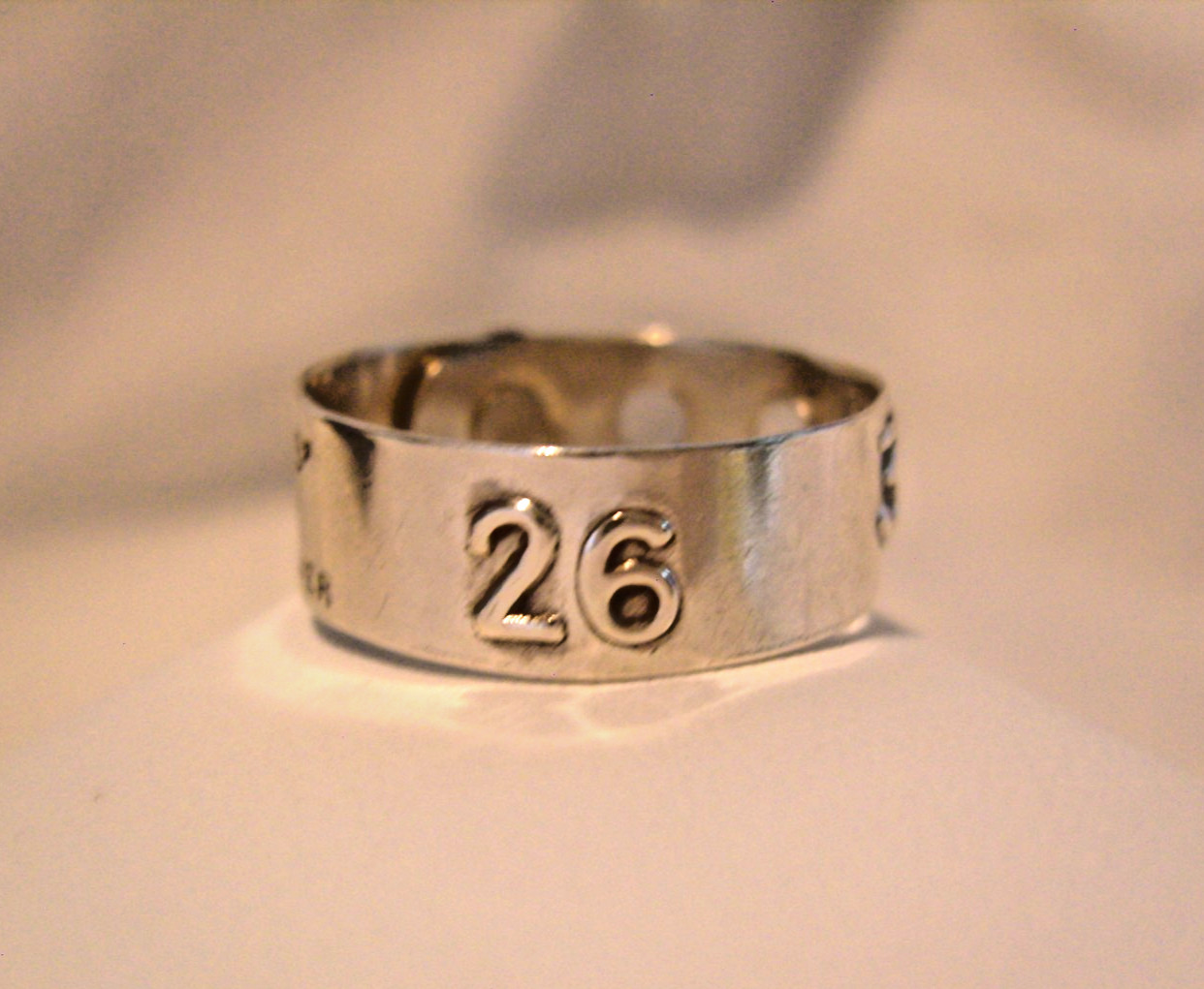 Ring Sterling Silver ‘Robsons Test’ 1940s Salesman’s Sample UK U 1/2, USA 10 1/2