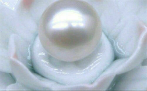 7-8mm Genuine Loose AAAA White South Sea Perfect Round Pearl Half Drilled
