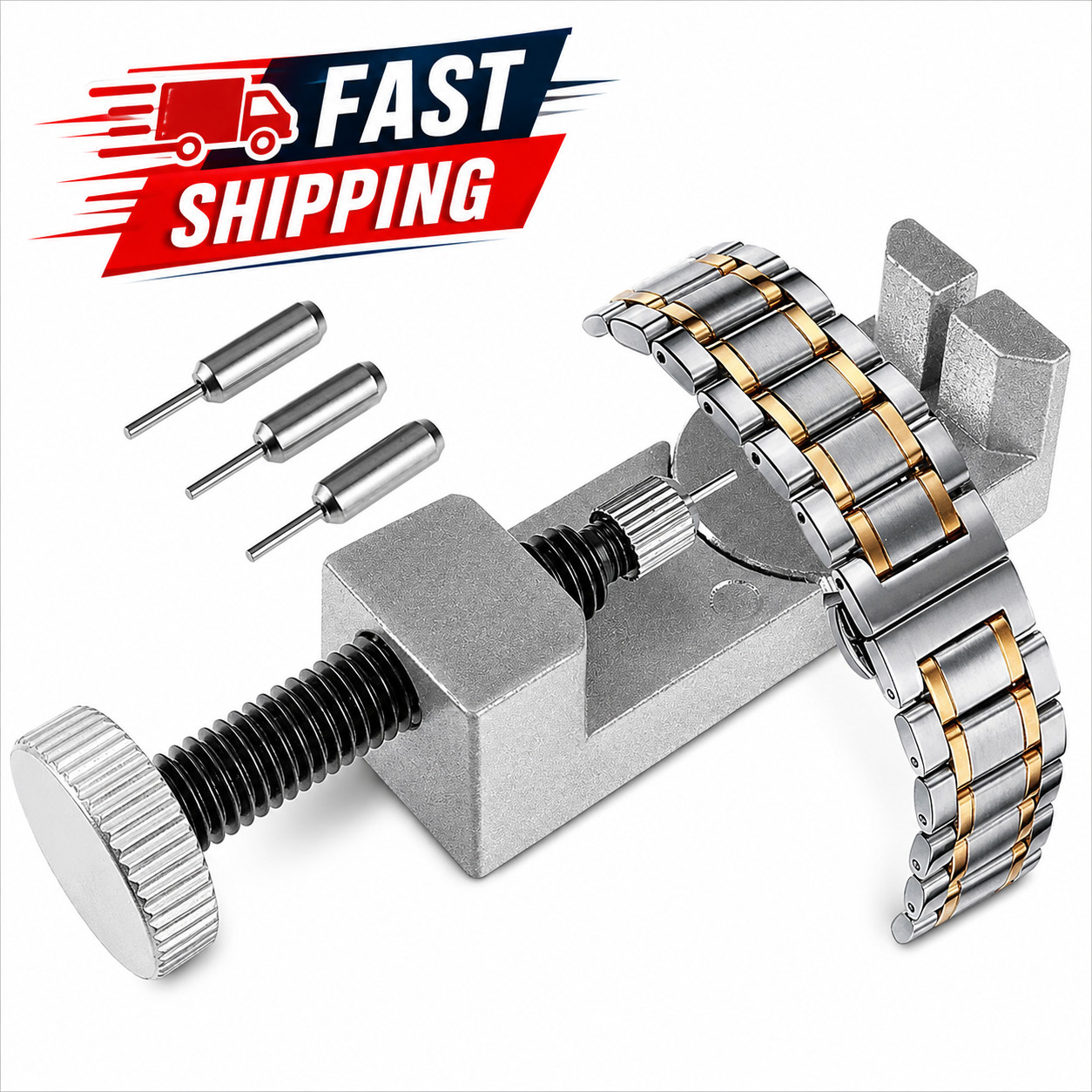 Metal Adjustable Watch Band Strap Bracelet Link Pin Remover Repair Tool Kit US