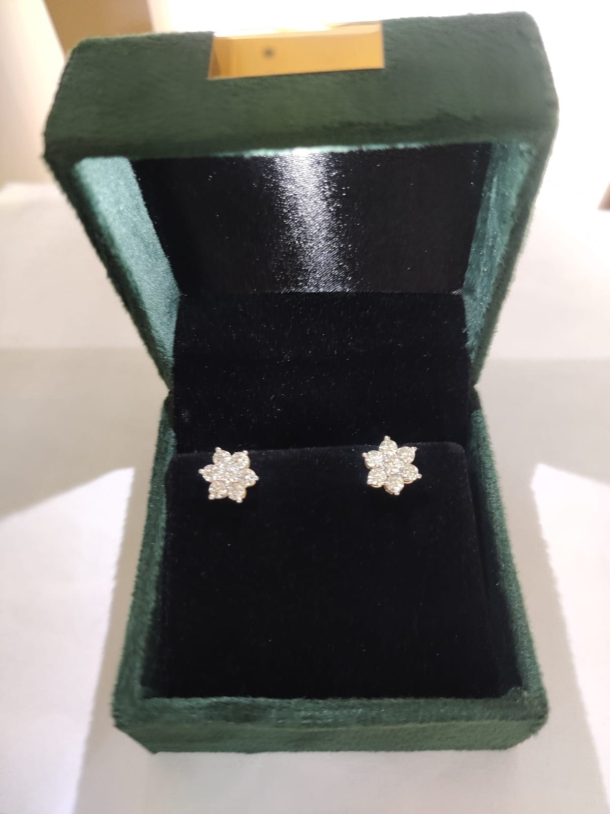 1.86 CT Round Cut E VS1 Lab Created Diamond 14kt Yellow Gold Earring