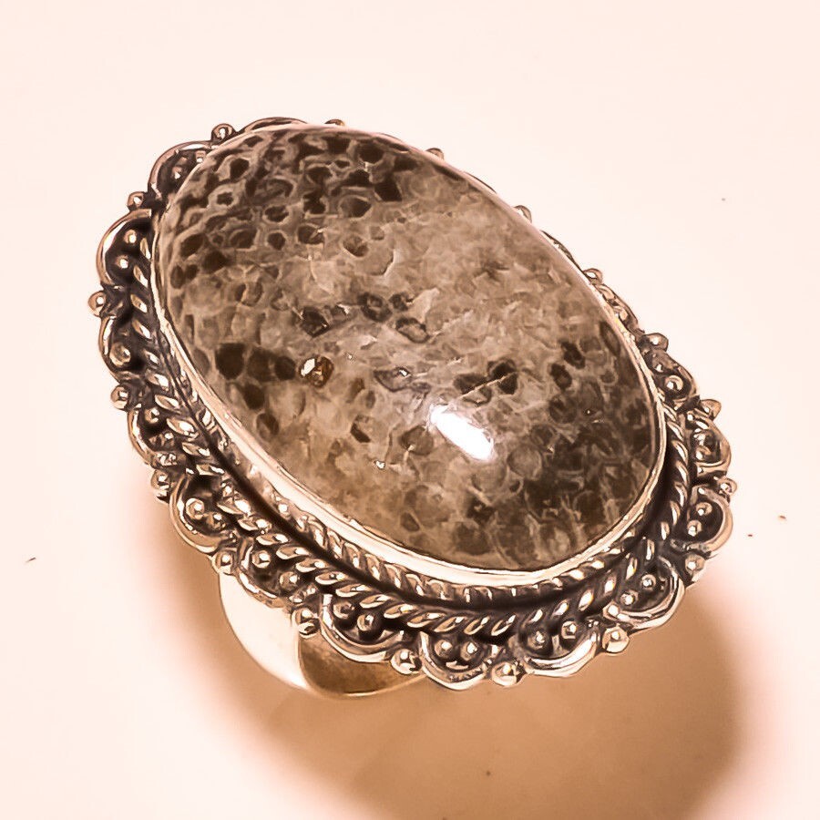 Pretty Oval Shape Multi Gemstone 925 Sterling Silver Ring (variation listing)
