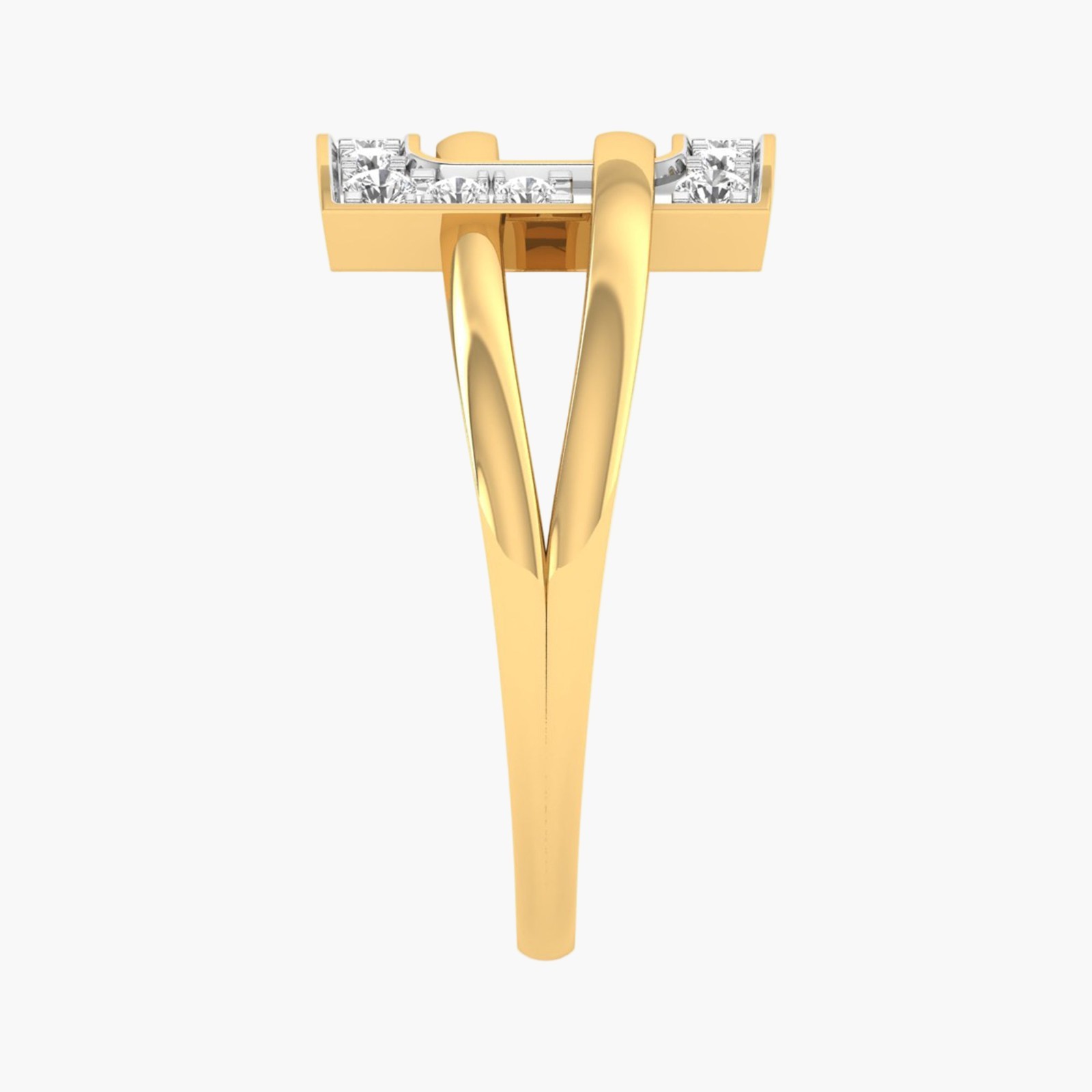 0.27 CT Round Cut E VS1 Lab Created Diamond 14kt Yellow Gold Ring