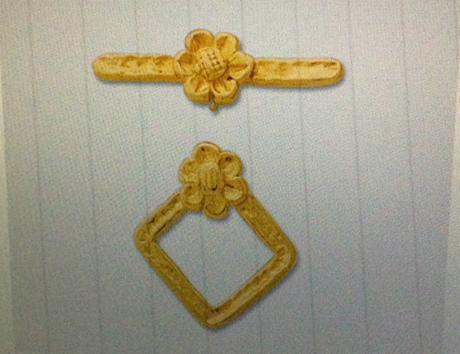 (1) NEW,TOGGLE CLASP, YELLOW GOLD PLATED STERLING SILVER