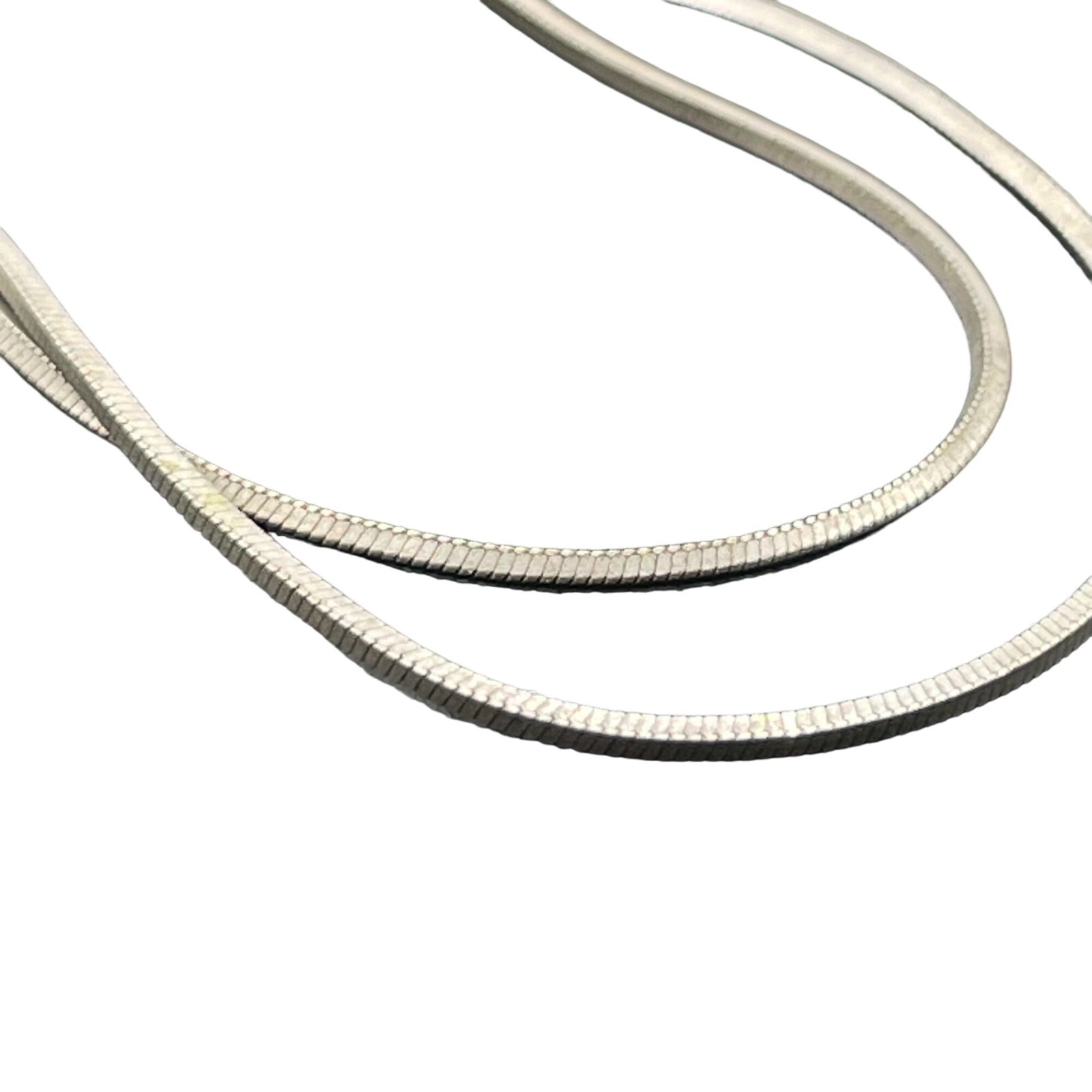 Danecraft 925 Sterling Silver square Herringbone? Chain Necklace Casual Everyday