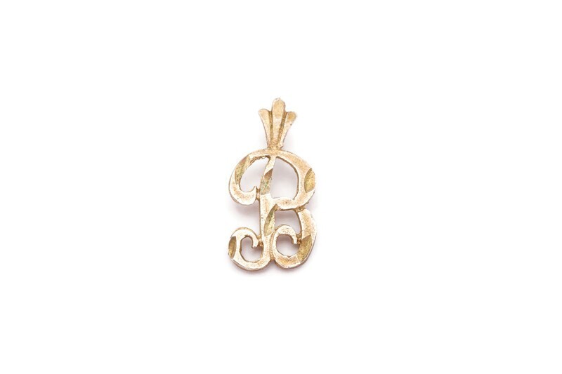 Sterling Sliver 925 Letter B Pendant