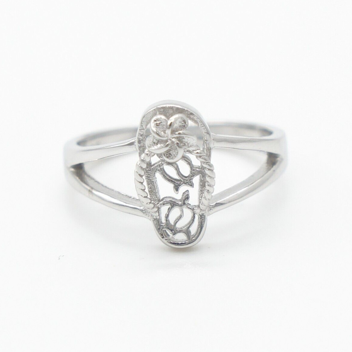 925 Sterling Silver Adjustable Toe Ring – Hawaiian Flip Flop Slipper
