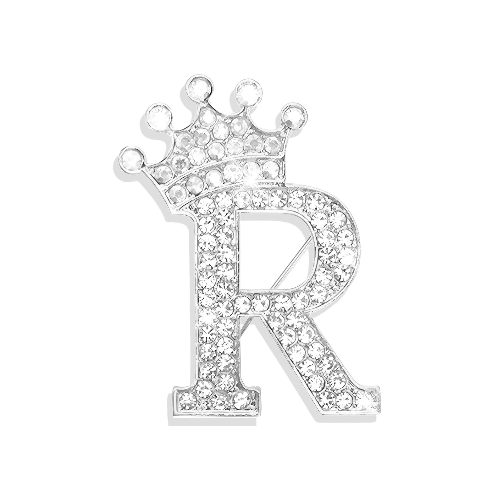 Brooches and Pins for Women A-Z Letter Brooch Pins Rhinestone Brooches for – 01