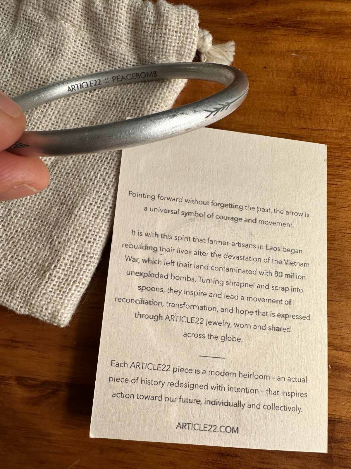 Article 22 Arrow Bangle