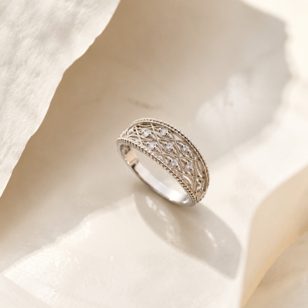 0.5 CT Lab Grown Diamond 10K Solid Gold Engagement Ring, Gift for Her