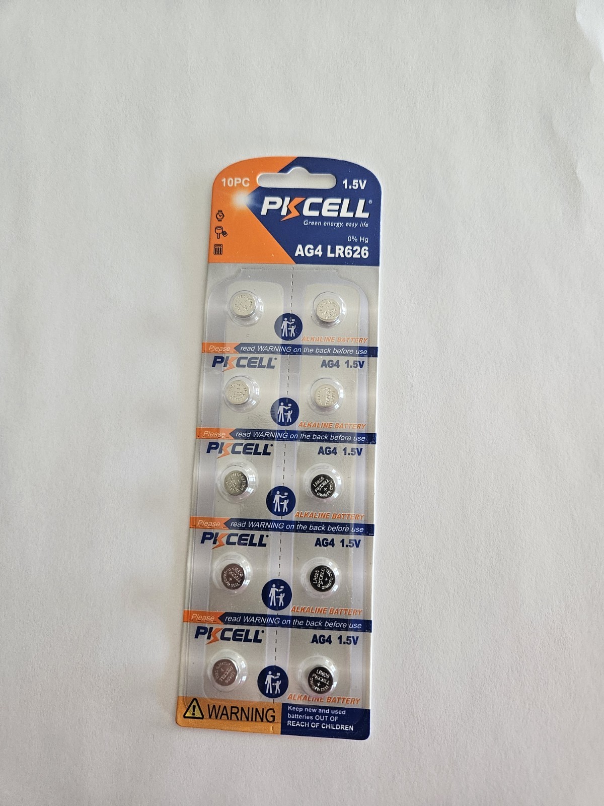 Fast Ship – 10 Pk Blue Dot Watch Batteries-377A /LR 626 /Ag4-USA- EX- Date-2027