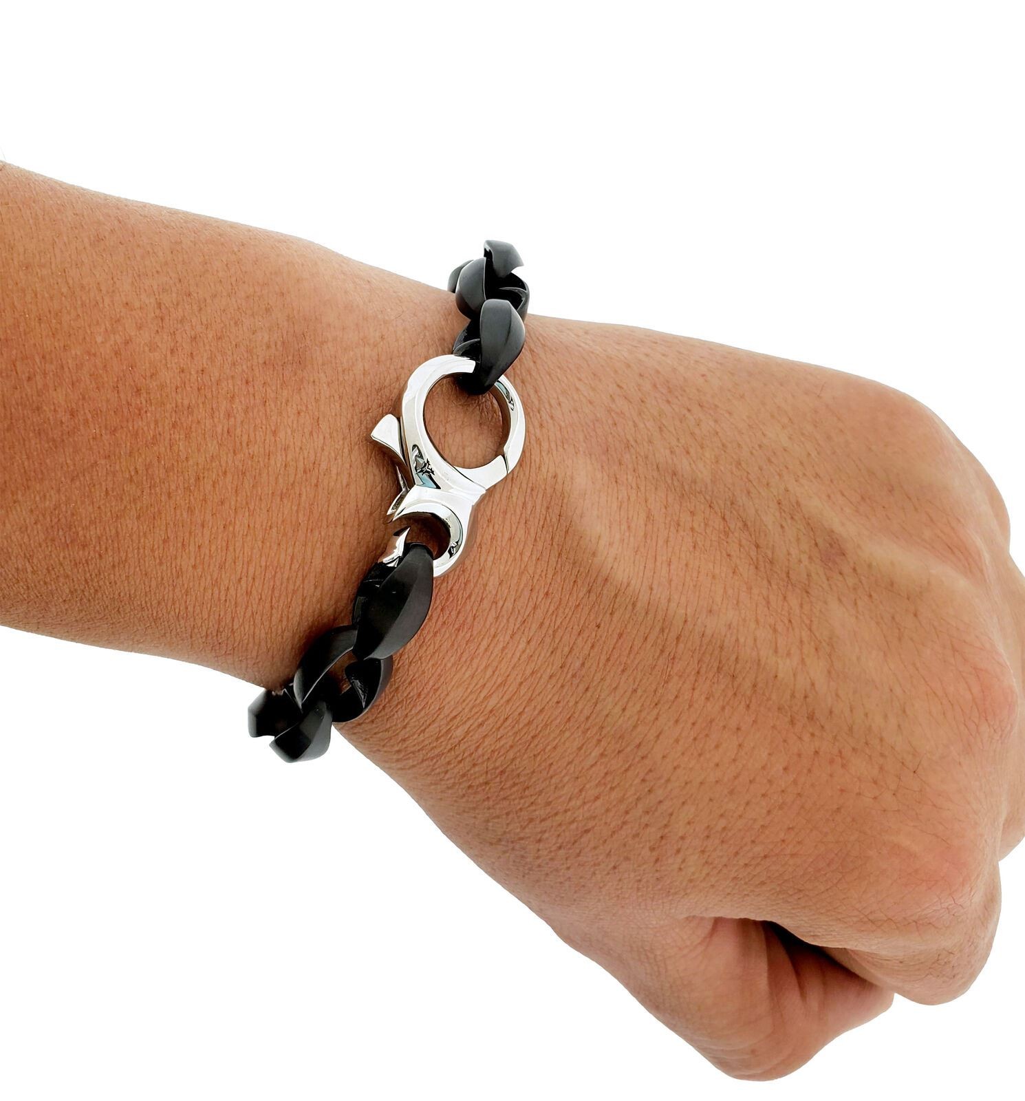 Stephen Webster Men’s Thorn Large Oval Bracelet In Steel