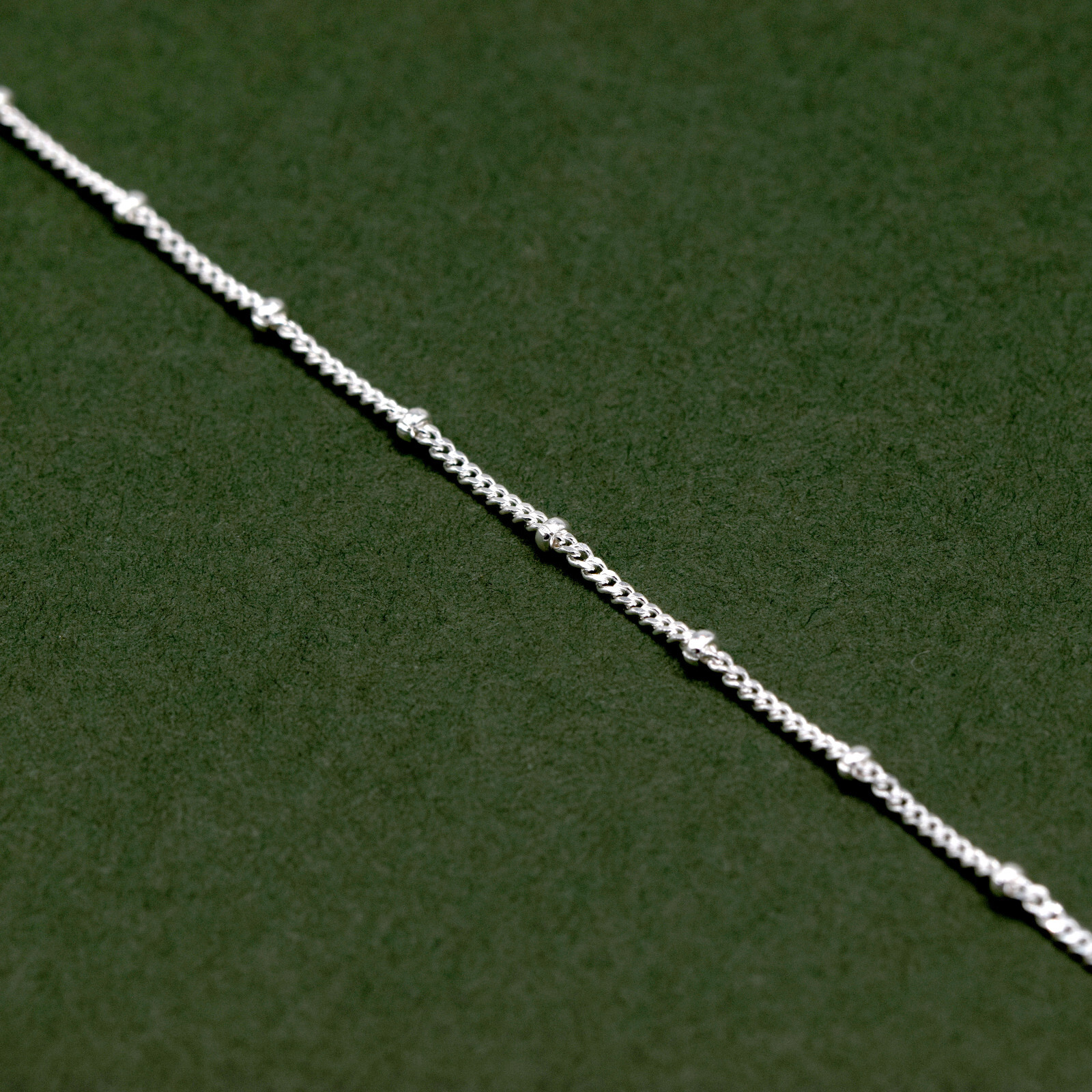 Genuine 925 Sterling Silver 1.2mm Satellite Curb Necklace Beads @ 1cm 14”-24″