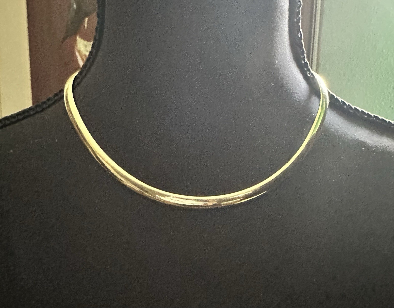 14K Yellow Gold Omega Necklace – 16” – 26.68 Grams – Excellent Condition