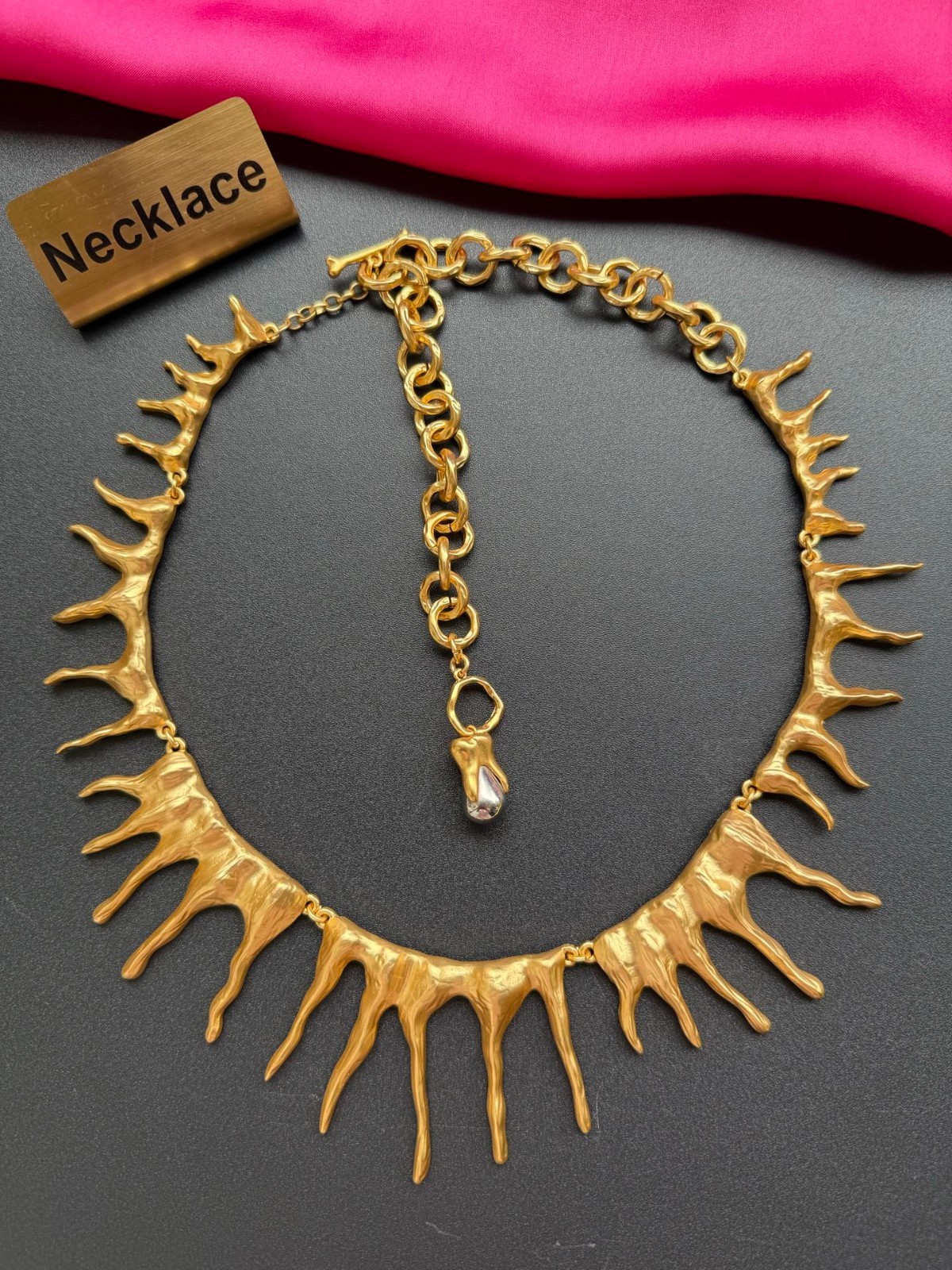 Schiaparelli Abstract Statement Necklace. With Box and Dust Bag.