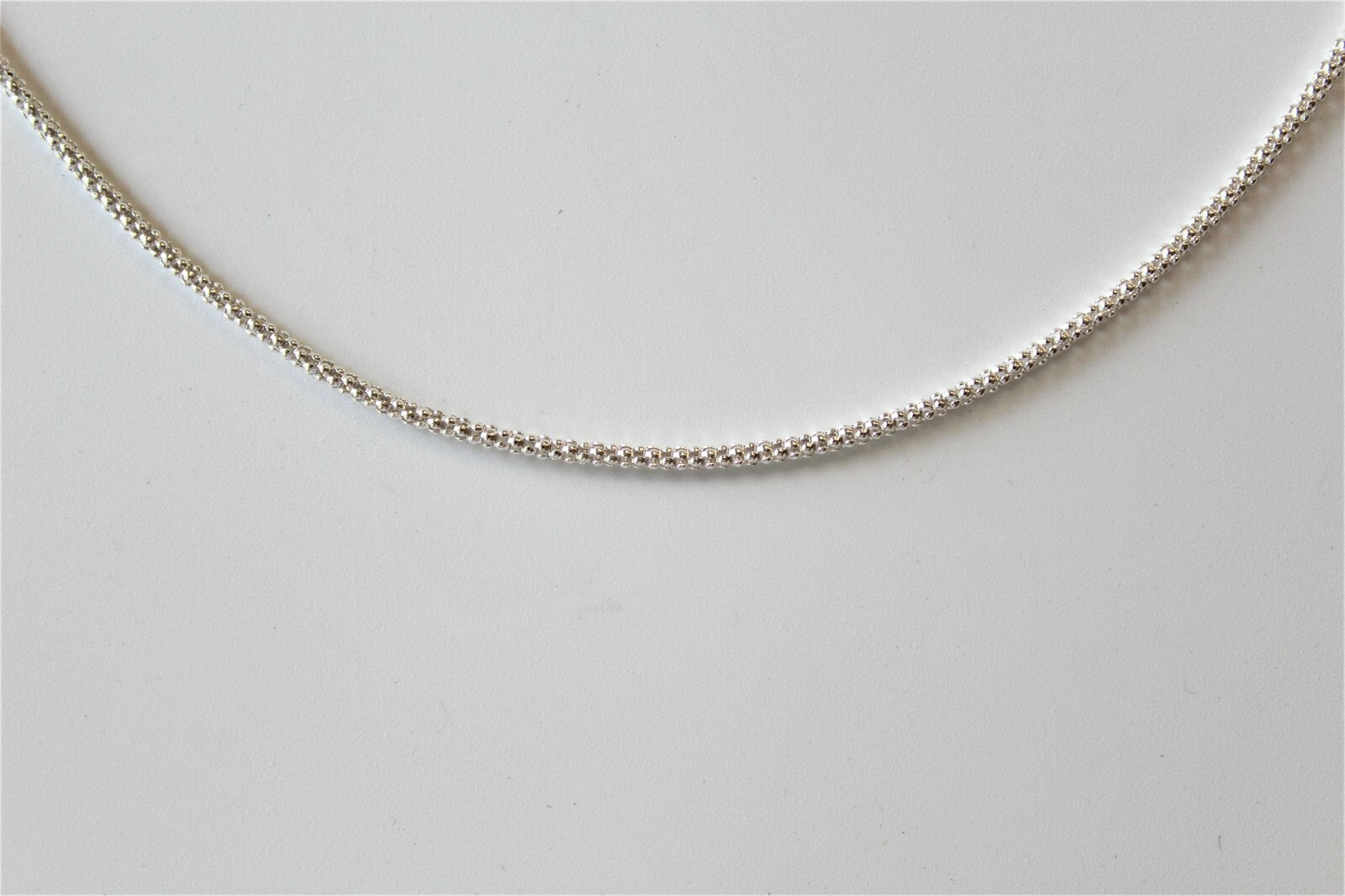 ITALY 925 SOLID Sterling Silver 1.8mm Popcorn Chain Necklace or Bracelet