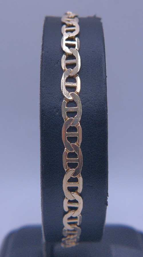 (MA1) 10k Yellow Gold 6.1g Size 9″ Mariner Link Bracelet – 5mm