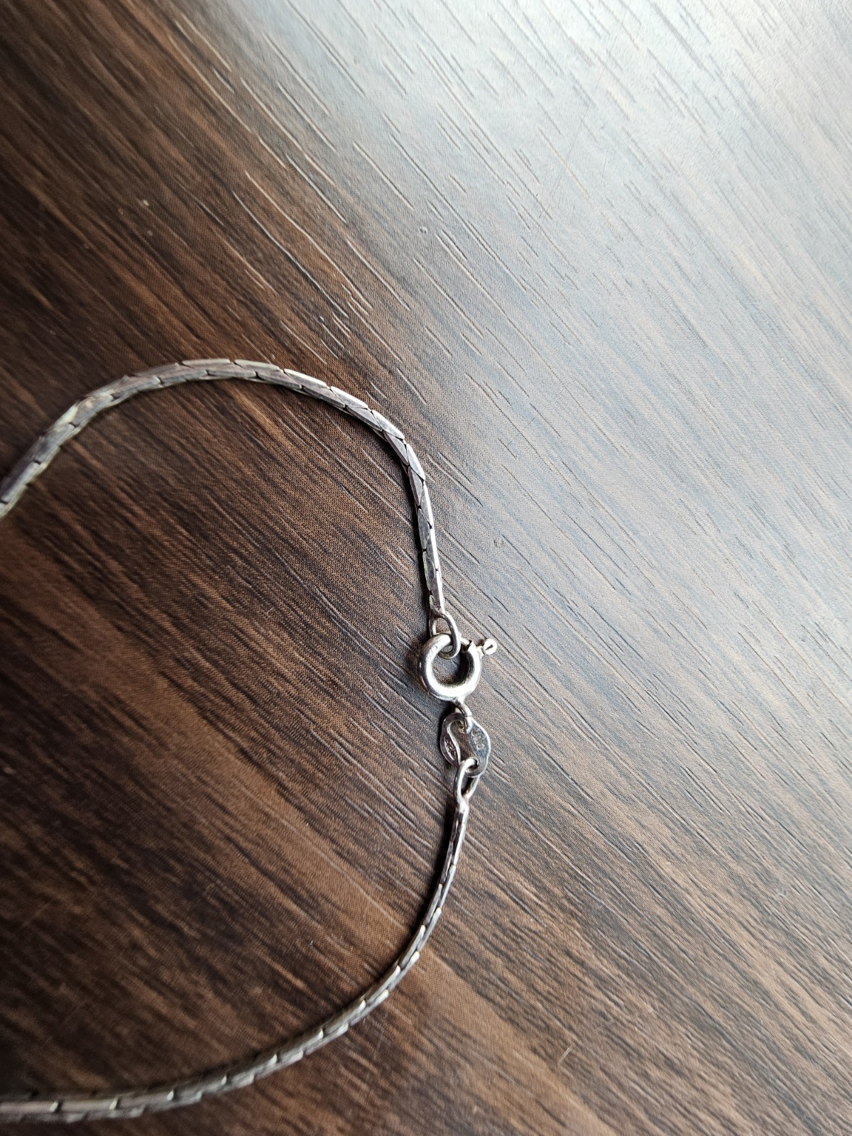 925 Sterling Silver Flat Snake Chain Necklace 24 Inch Italy