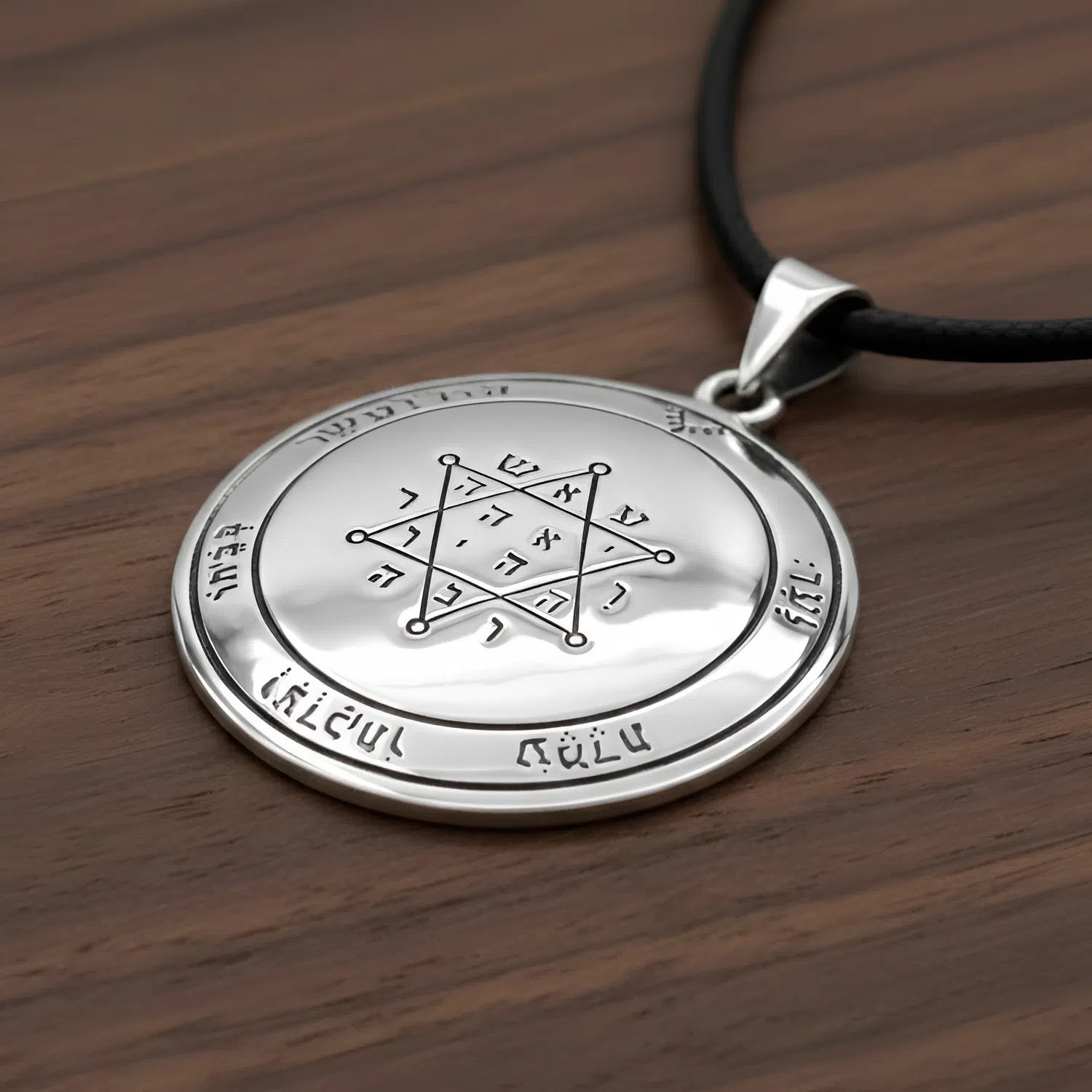 Sterling Silver Second Pentacle of Jupiter Talisman Prosperity – Key of Solomon