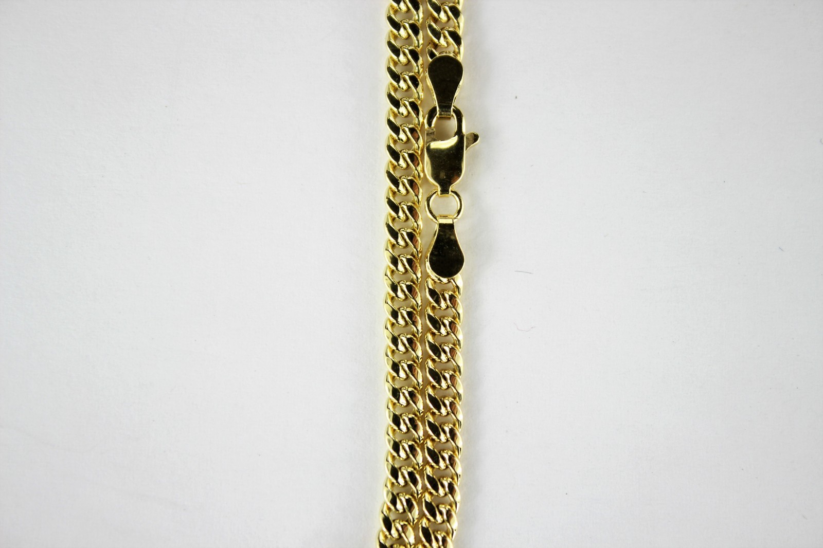 10K Yellow Gold Hollow Miami Cuban Link Chain Necklace 4mm 16″ ~ 30″