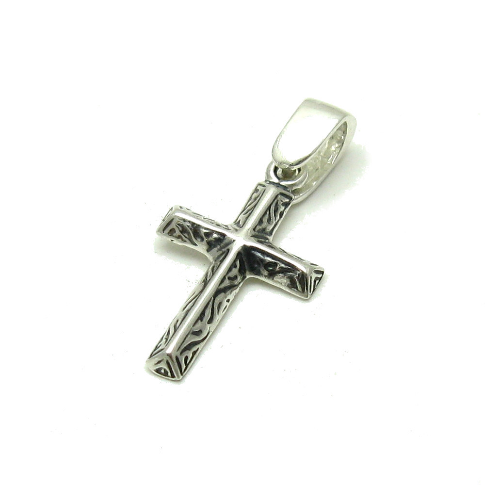 Genuine Sterling Silver Pendant Stamped Solid 925 Small Cross Handmade