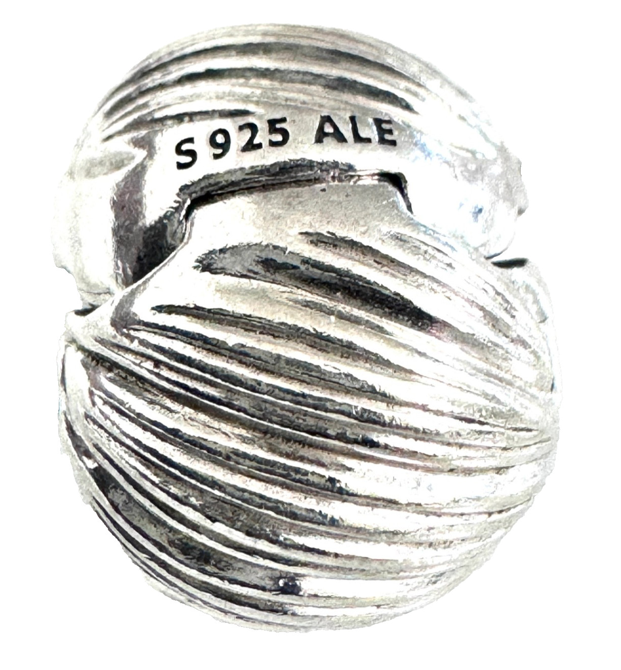(ONE) Pandora Silver Seeds of Elegance Silicone Clip Charm 797578