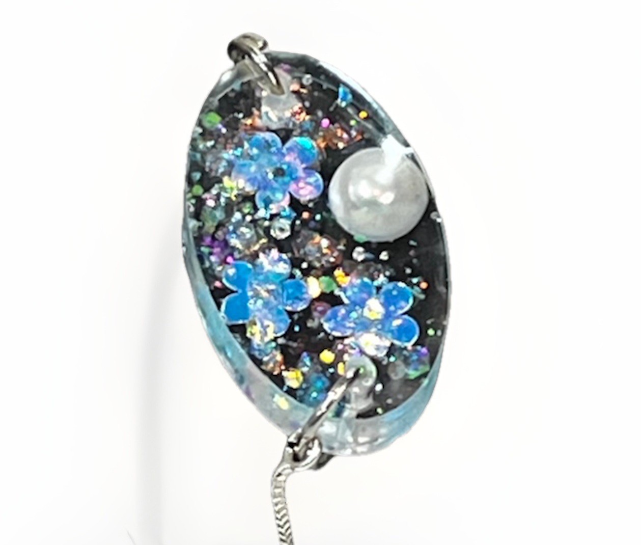 925 Sterling Silver and Mixed Materials Charm Adjustable Slide Bead Bracelet- 8”