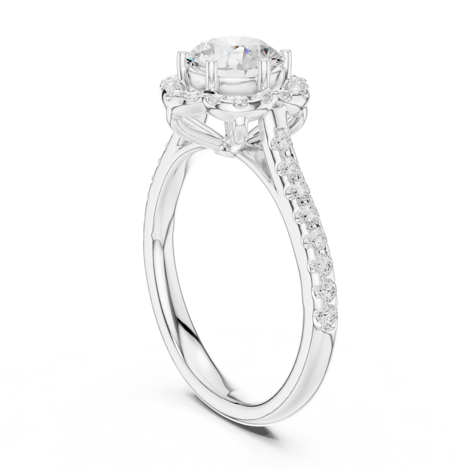 Certified 7.3Ct Lab Grown Diamond Perfect Bridal Engagement Ring 14K Gold Over