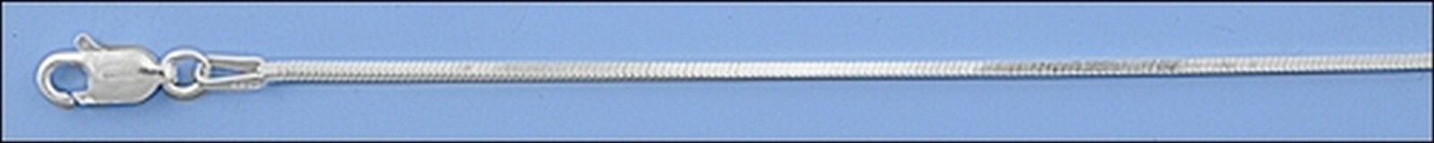 Square Snake Italian Chain Solid Sterling Silver 925 Thickness 1.3 mm Length 24″