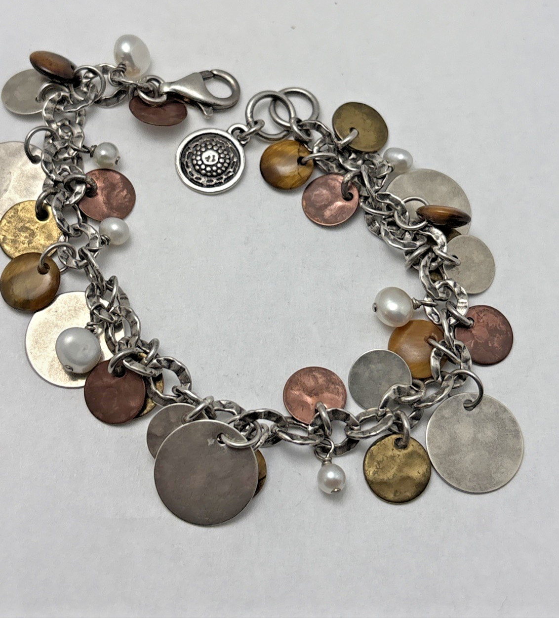 SILPADA STERLING SILVER MIXED METALS BRACELET 24C