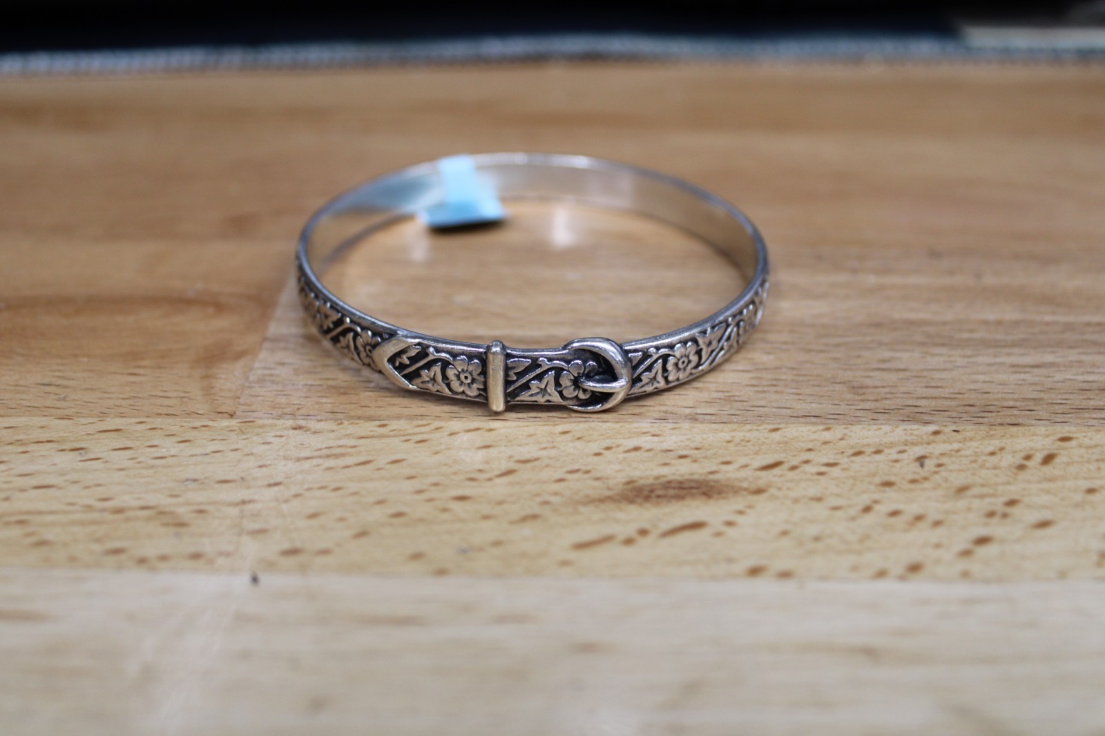 Rare James Avery Retired Roses Buckle Bangle Size Large IND004319