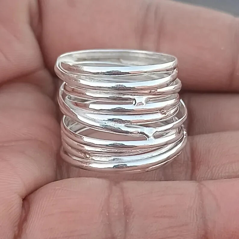 Solid 925 Sterling Silver Ring, Beautiful Ring, Statement Ring, Handmad All size