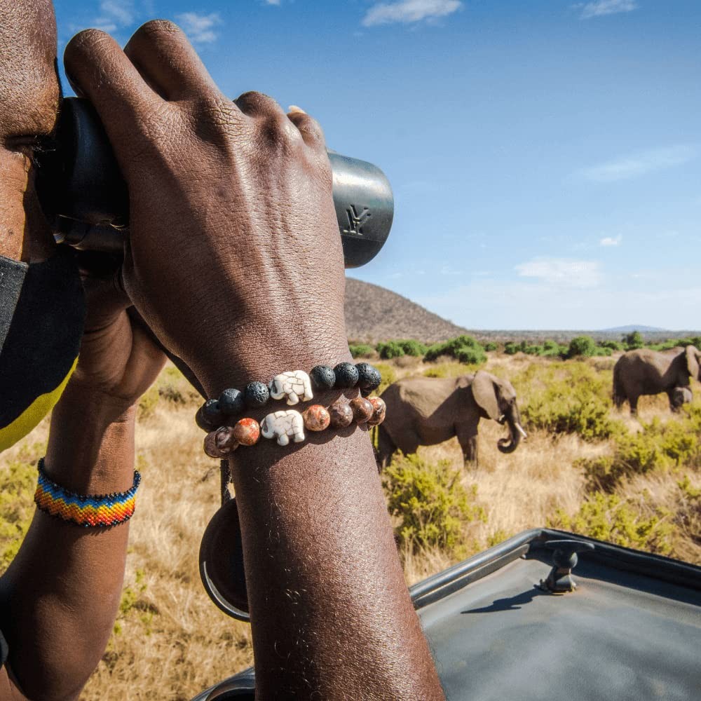 Elephant Tracking Bracelet, Elastic, supports Save The Elephants, one size fits