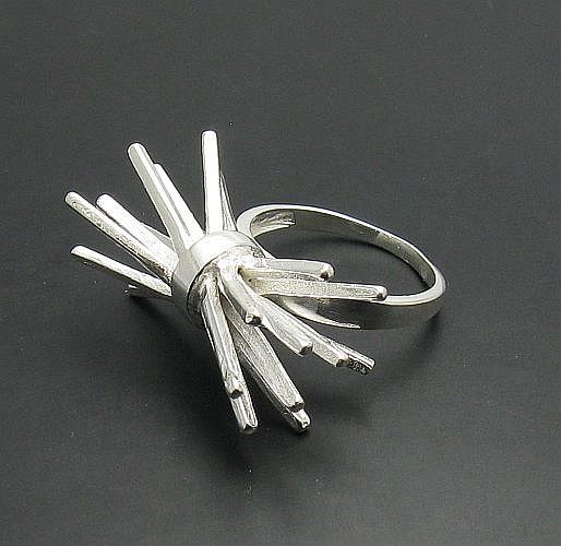 Handmade Extravagant Sterling Silver Women’s Ring Hallmarked 925 Nickel Free