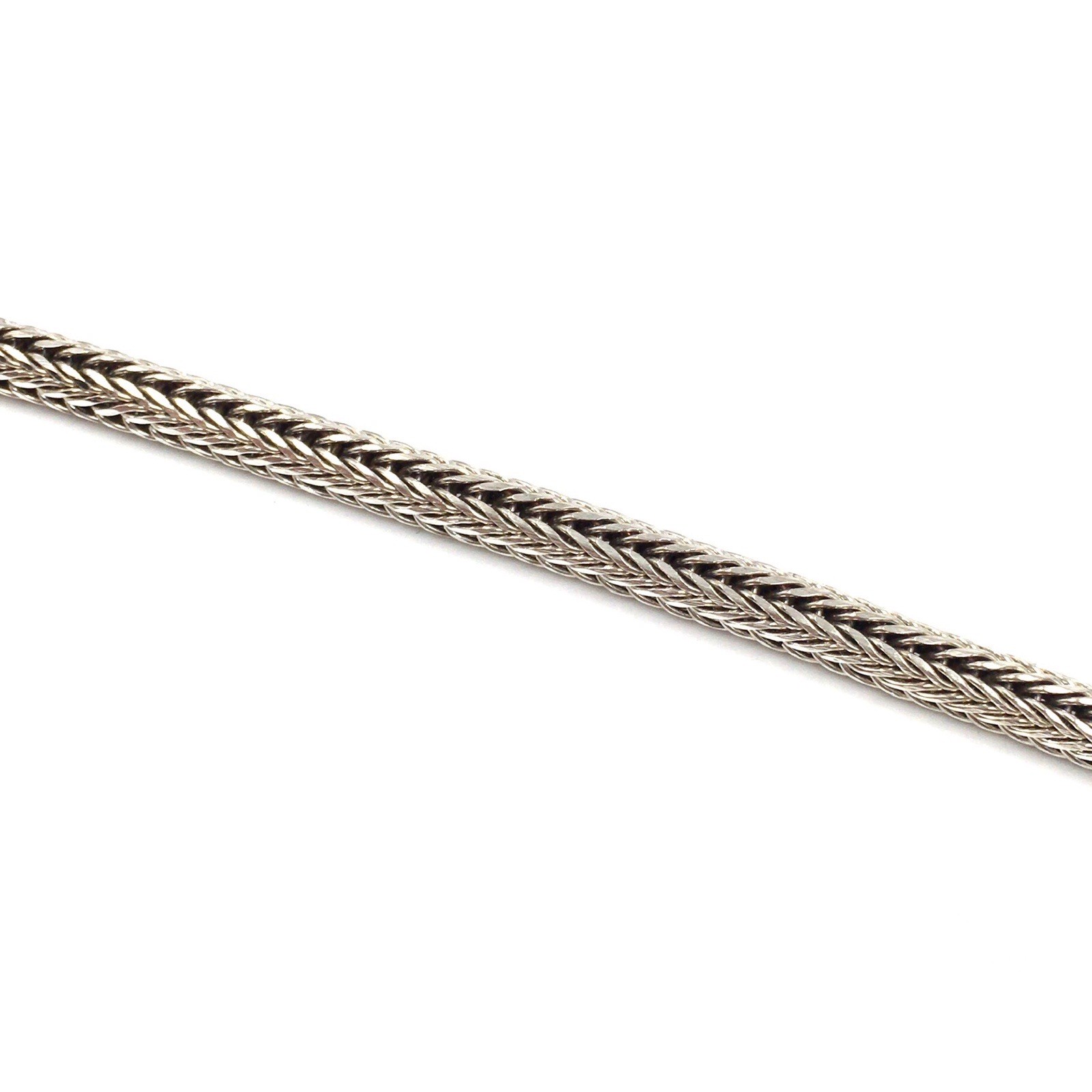 925 Silver Bracelet 19.5cm Braided Braid 5mm Mens Jewellery Solid Sterling 23g