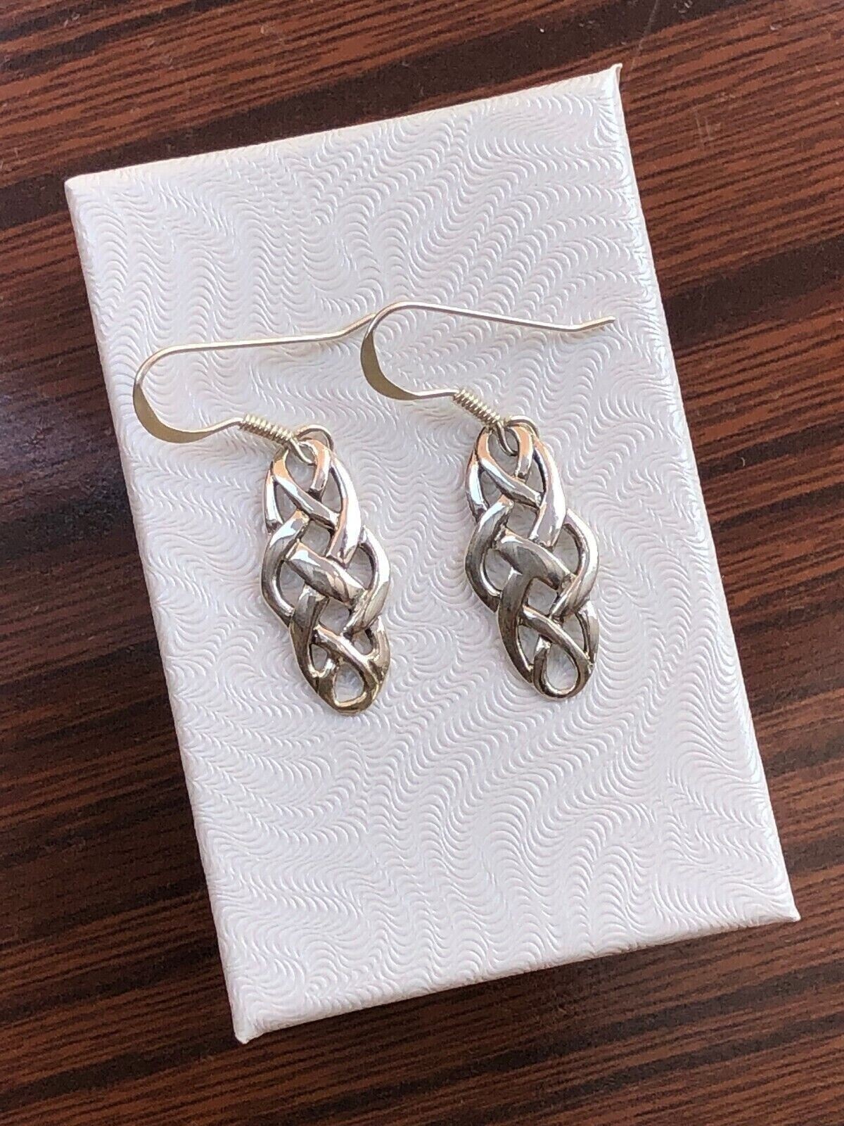 925 Sterling Silver Celtic Knot Dangle Drop Earrings Women 21mm0.83″/33mm1.30″