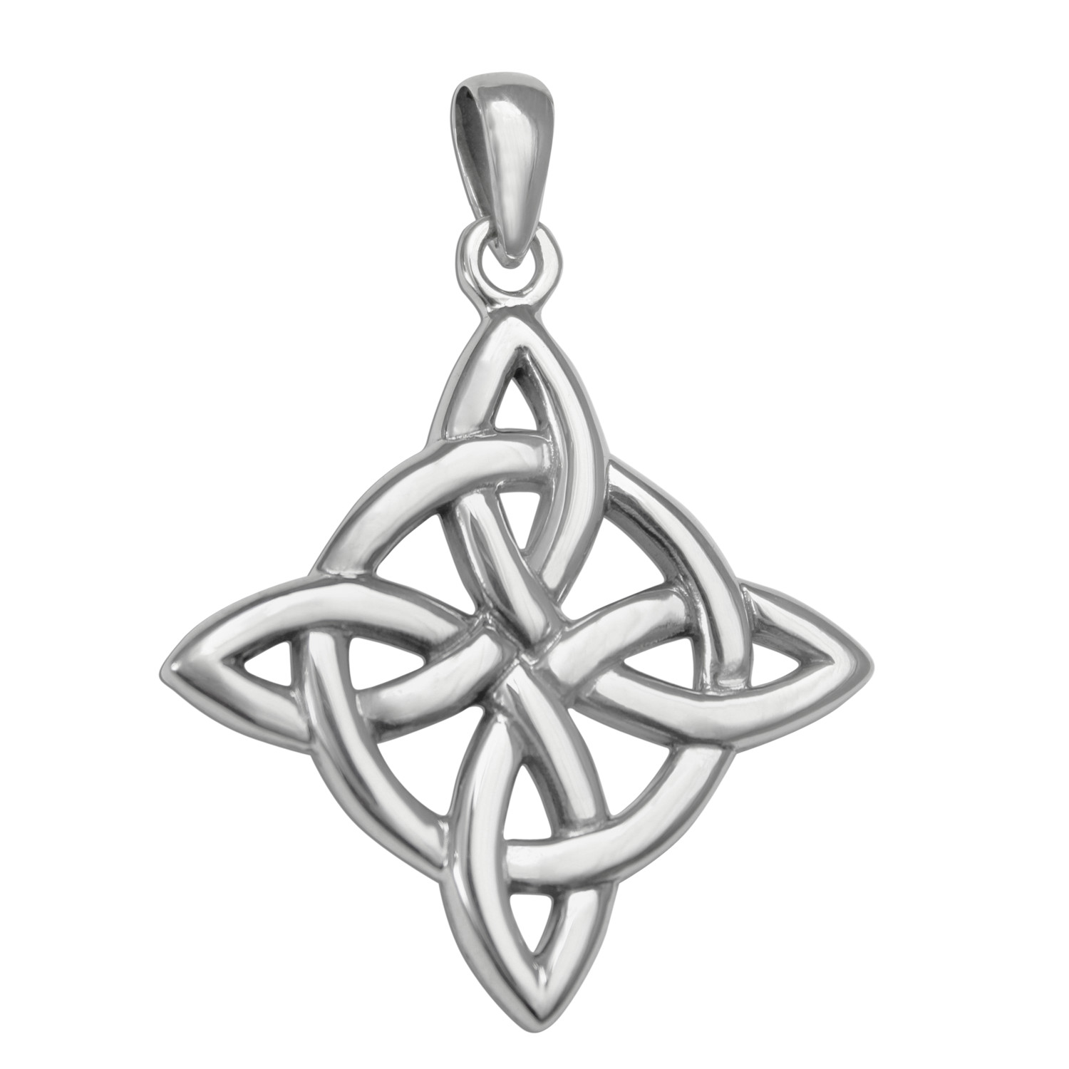 Sterling Silver Witch’s Knot Pendant Witches Protection Knotwork Wiccan Jewelry