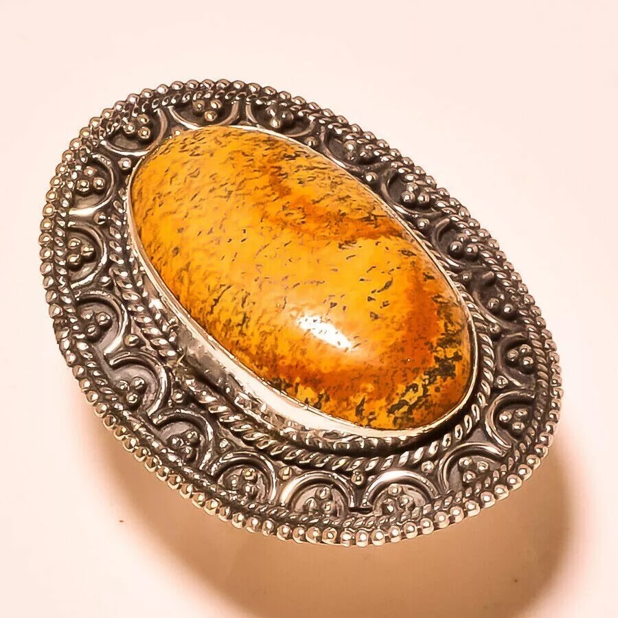 Pretty Oval Shape Multi Gemstone 925 Sterling Silver Ring (variation listing)