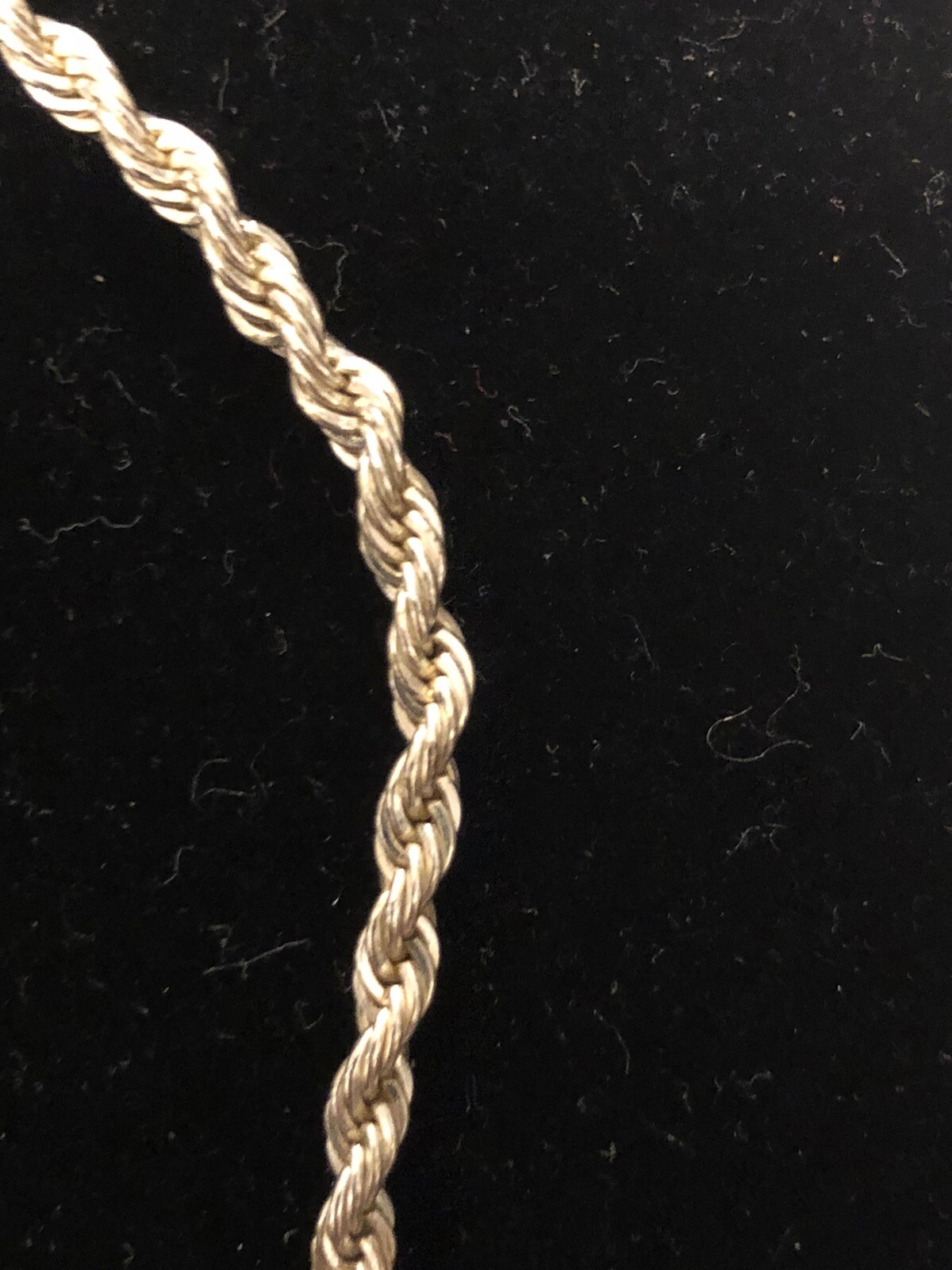 Nice Silver & GoldTone Twisted Rope Bracelet 9” Free Shipping