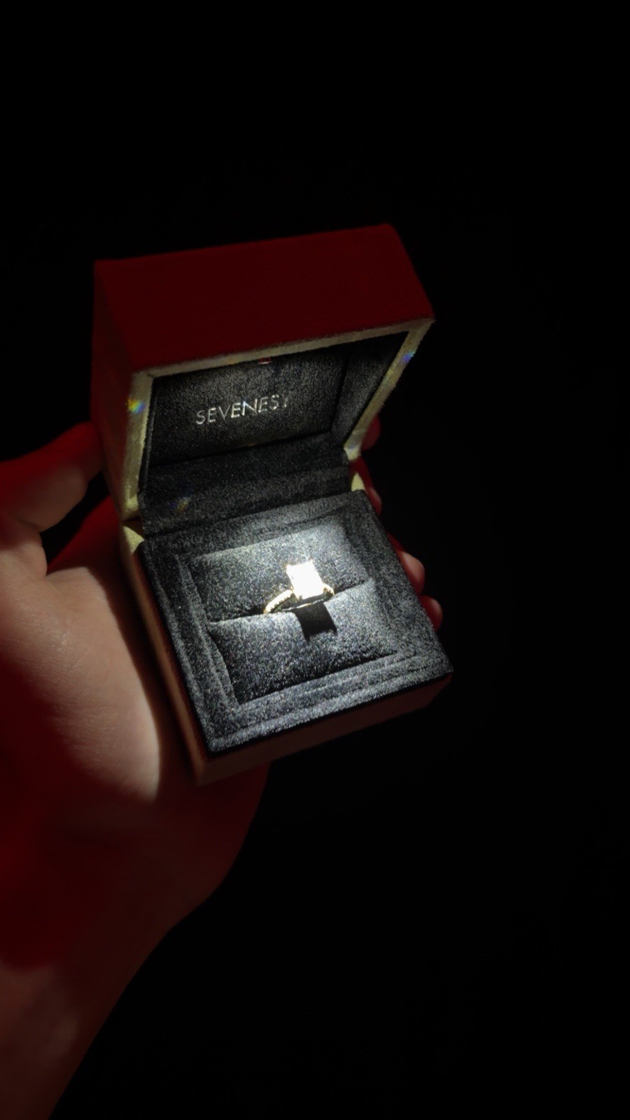 Sevenesy Square Ring Size 5
