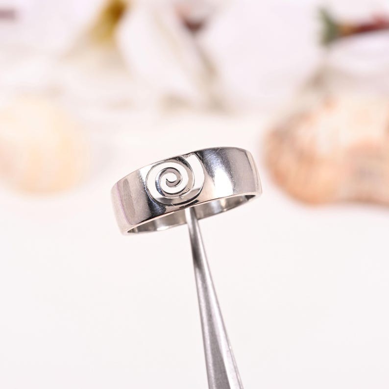 Handmade Wave Ring 925 Sterling Silver Adjustable Open Band Ocean Jewelry New