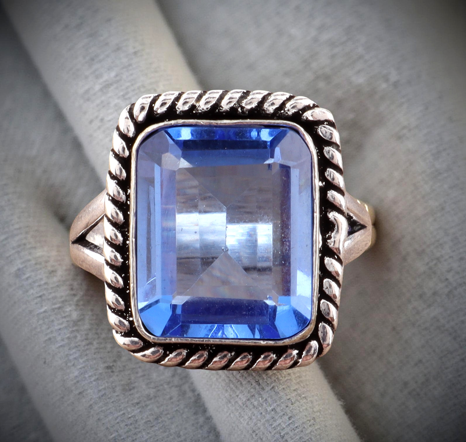 Tanzanite Quartz Gemstone 925 Sterling Silver Handmade Jewelry Ring All Size