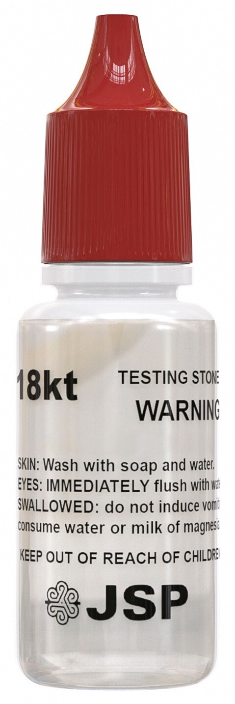 Gold Testing Kit 14k 18k Solution Acid with Scratch Stone Test Gold Authenticity