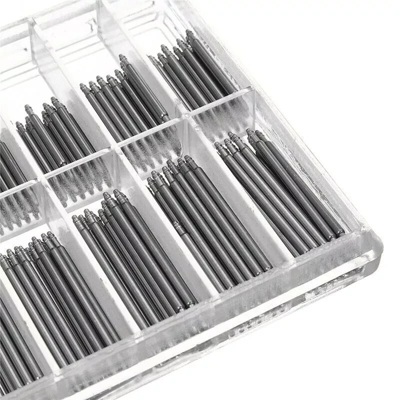 360pcs Watch PINS SPRING BARS Band Strap Link 8-25mm Repair Kit Stainless Steel