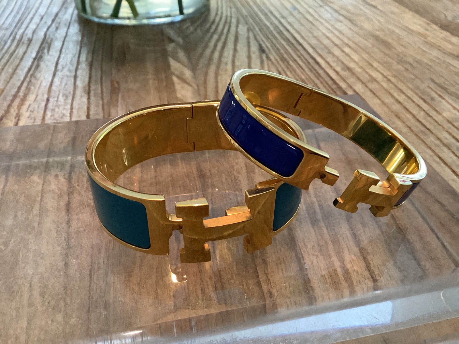 Authentic Hermes click clack SET