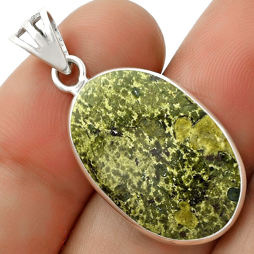 Dragon Blood Stone – South Africa 925 Sterling Silver Pendant Jewelry P-1001