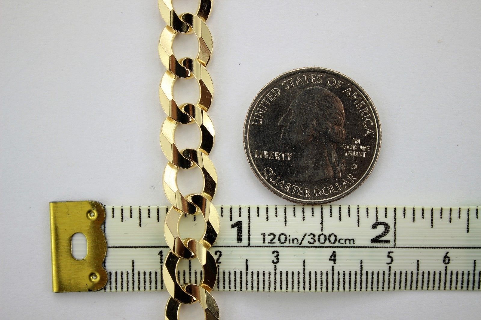 14K SOLID GOLD CUBAN LINK CHAIN NECKLACE FOR MEN WOMEN 2.5 ~ 11.5mm 16 ~ 30″