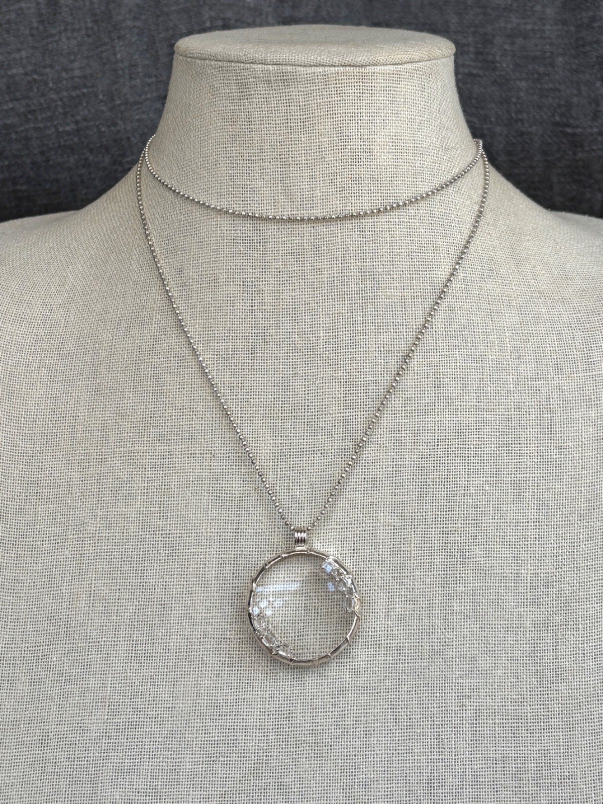 Herkimer Mines “Diamond” Quartz Magnify Your Life Pendant with Chain – NWT