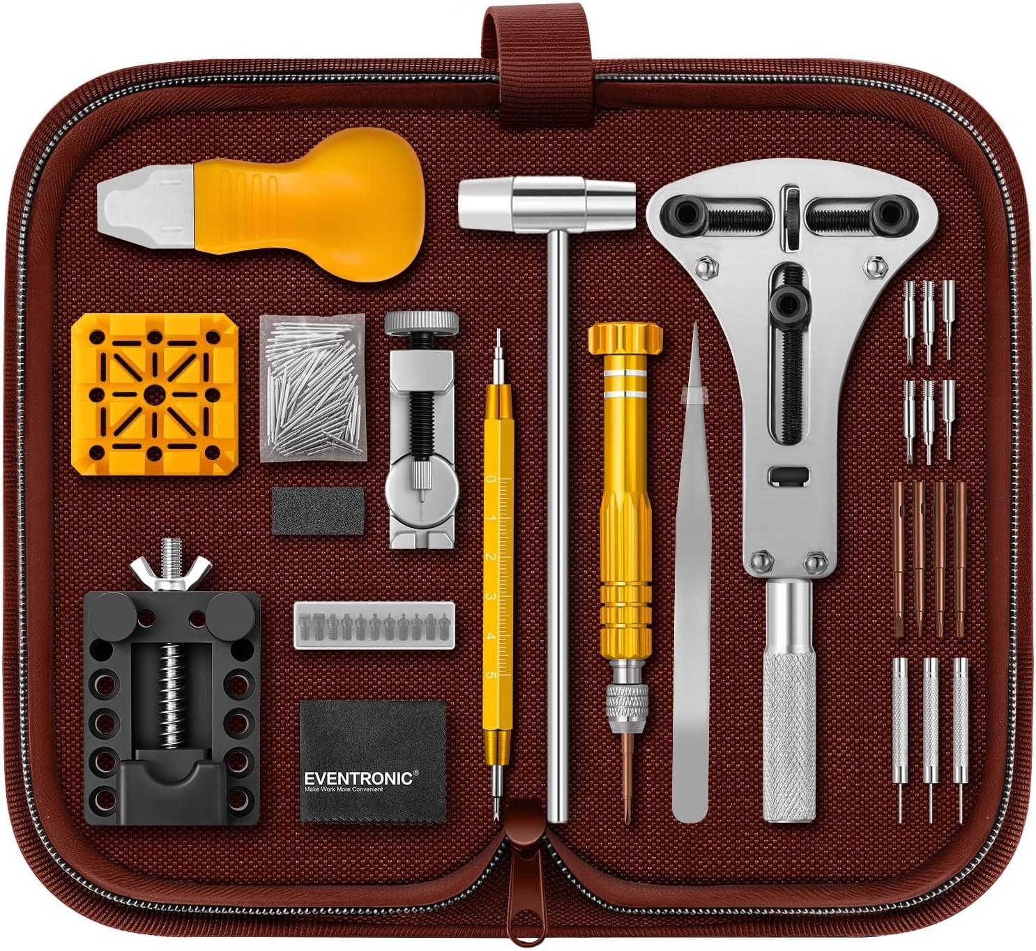 Eventronic Watch Band Adjustment Repair Tool Set with Storage Case